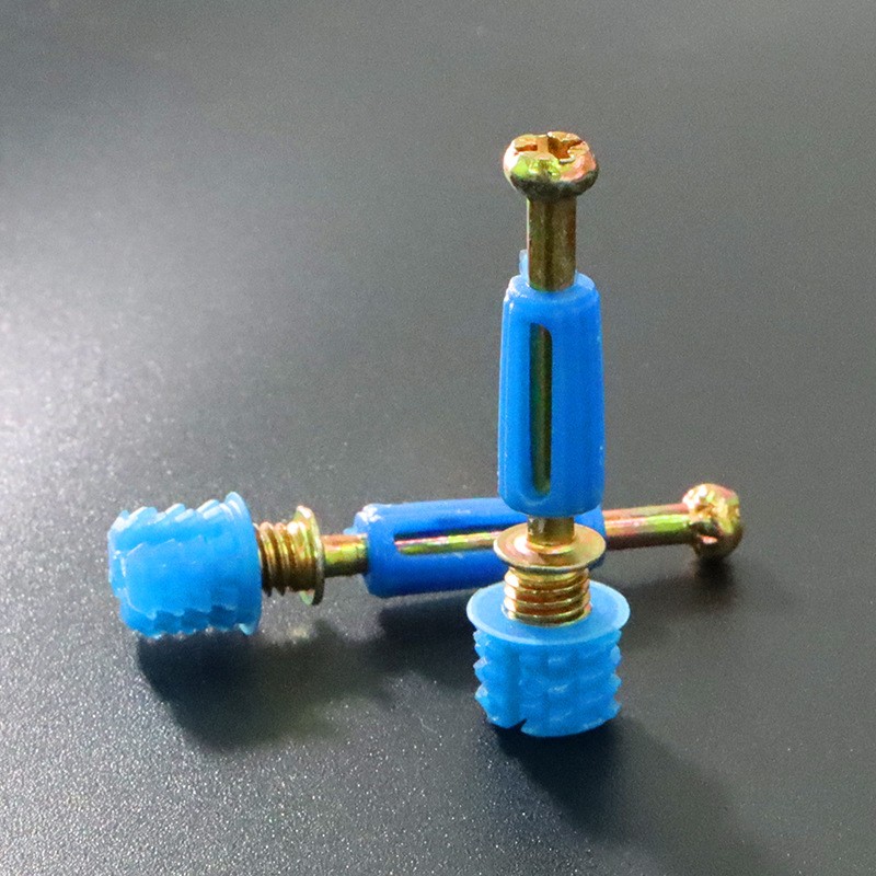 三合一狼牙快装杆 新型快牙连接件 板式柜体家具组合副件尼龙玻纤图3