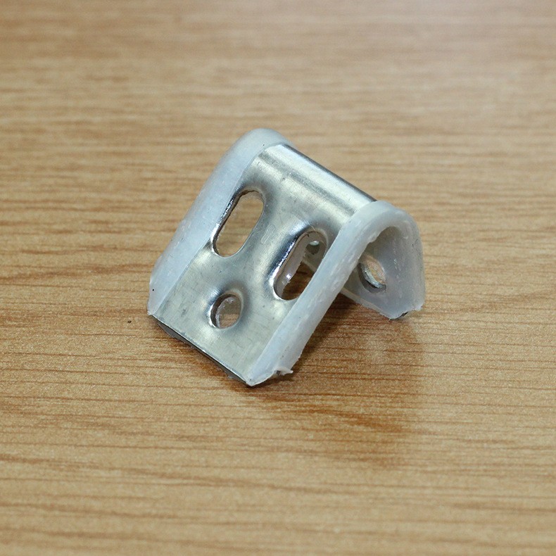 皓创厂家直供1.0mm五孔半套胶弹簧夹卡扣连接家具沙发五金配件图2