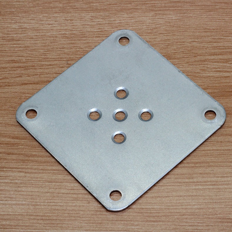 皓创厂家直供2.0mm厚8X8cm方铁片连接件固定沙发脚家具五金配件图3