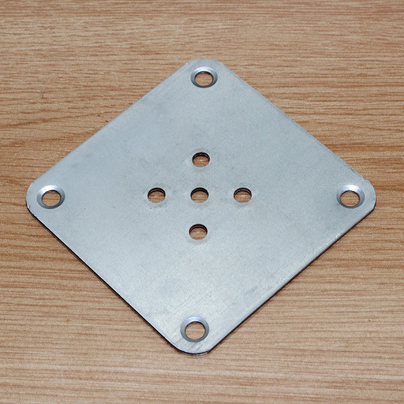 皓创厂家直供2.0mm厚8X8cm方铁片连接件固定沙发脚家具五金配件图2