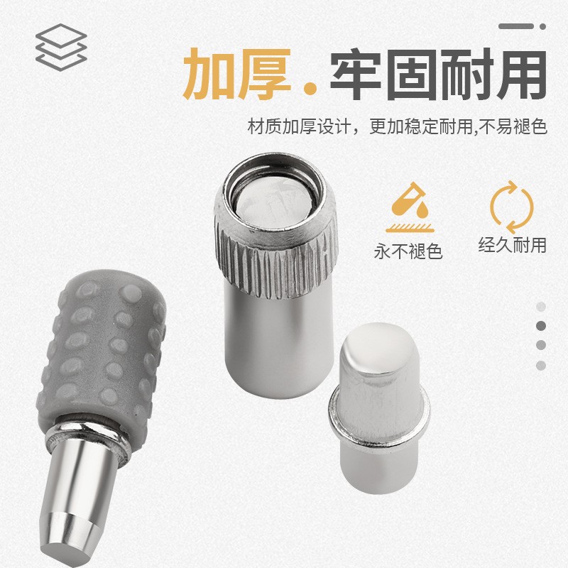 衣橱柜中轴层板托玻璃柜固定层板粒活动隔层隔板钉子隐形支架插销图3