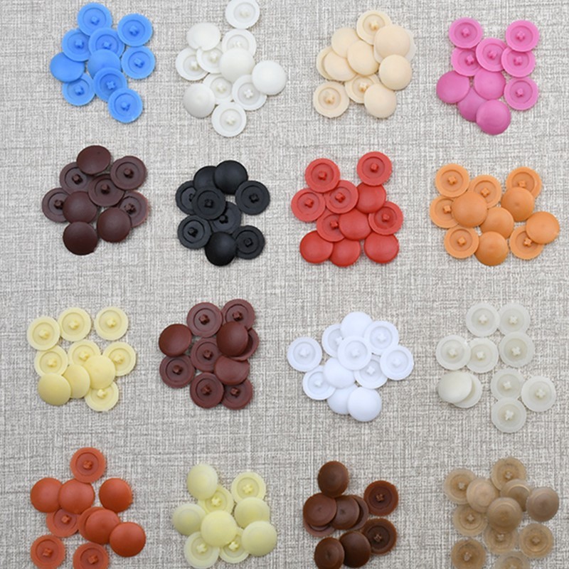 十字自攻螺丝装饰盖帽柜门螺钉头部遮丑塑料封盖圆形保护堵孔盖子图2