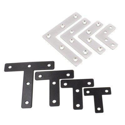 厂家批发不锈钢L型平面角码板材连接件固定架L型L型平面桌椅角码