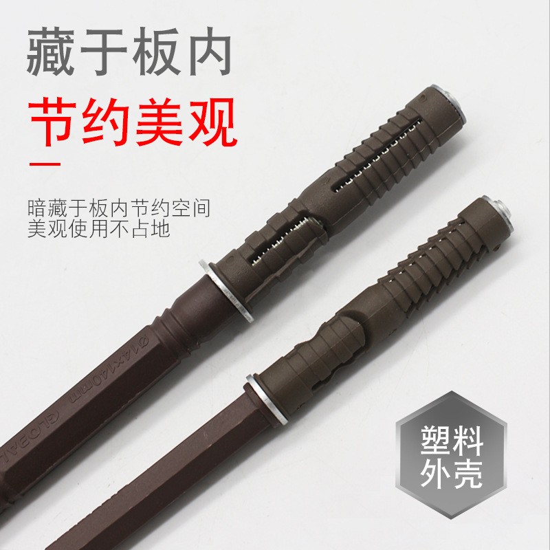 暗藏层板托 墙壁书架隐形隔板钉 隐藏式板托墙壁层板膨胀销固定件图2