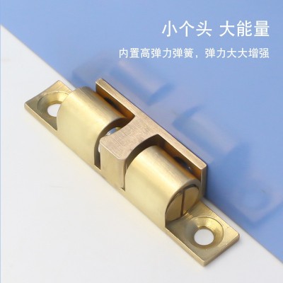 厂家出售铜碰珠碰珠铜卡珠厨门碰珠柜门吸柜银色铜碰珠40506070MM