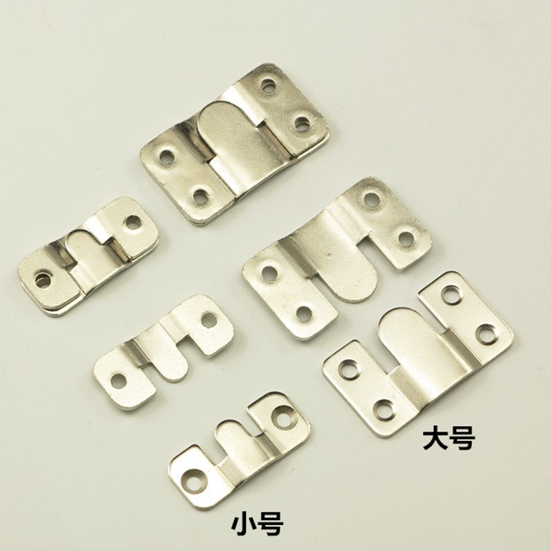 厂家批发家具五金葫芦挂片锯齿挂 相框暗挂片 橱柜玻璃相框连接件图2