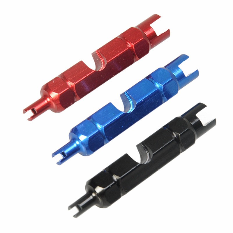 双头山地公路自行车气嘴工具法式气嘴延长杆美嘴内胎气门芯扳手图3