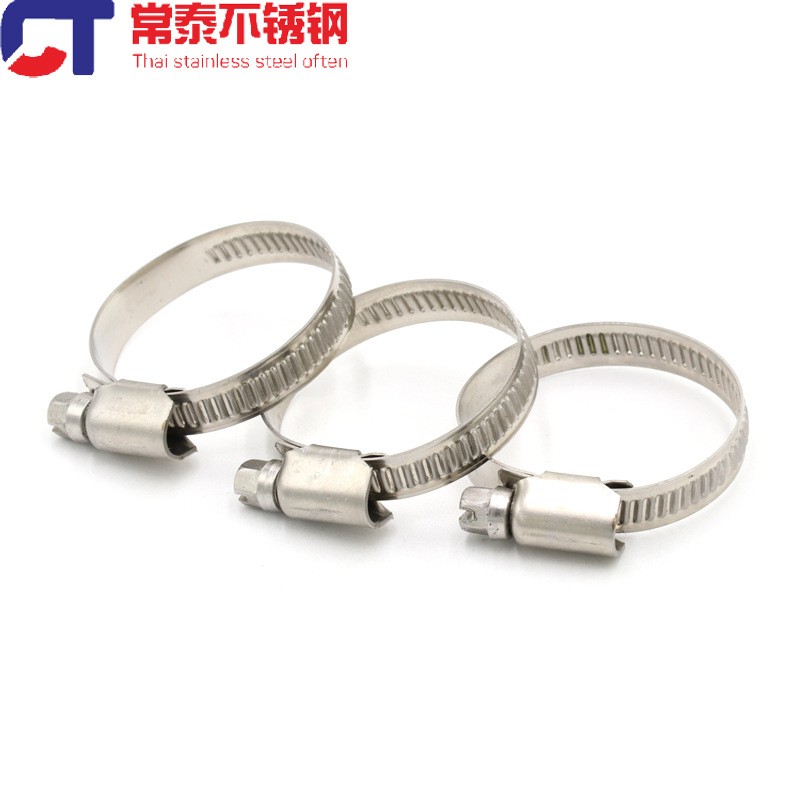 201 304 316不锈钢德式喉箍 全钢 半钢德式卡箍 管卡 9mm12mm带宽图2
