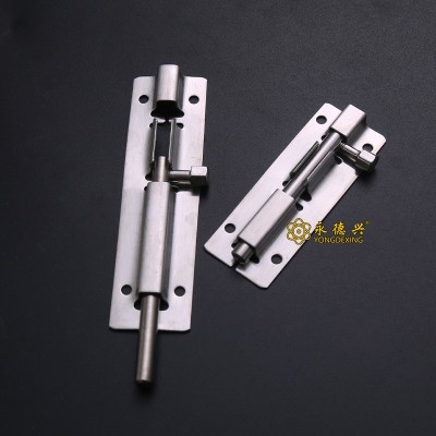 不锈钢插销加厚防盗木门闩明装2寸3寸4寸5寸6寸门窗五金小方插销