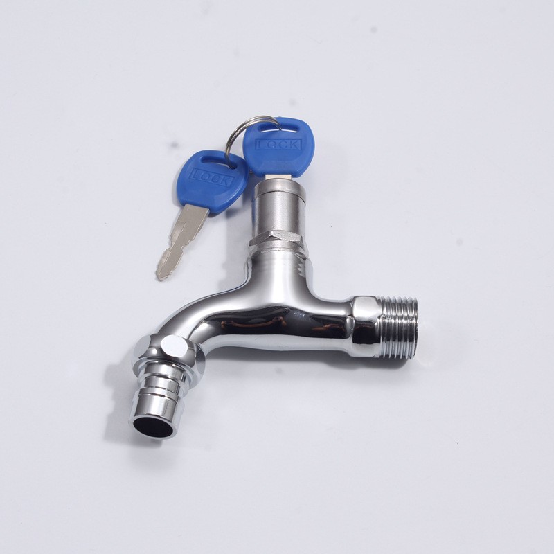 户外防盗水带锁水嘴便宜的带钥匙水龙头廉价单冷快开小龙头厂家图2