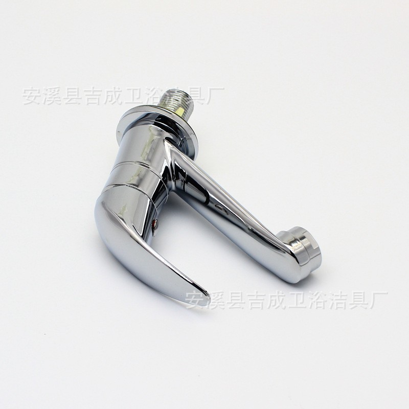 厂家直销低价面盆单冷水龙头浴室洗脸盆合金水嘴上下开启水龙头图3