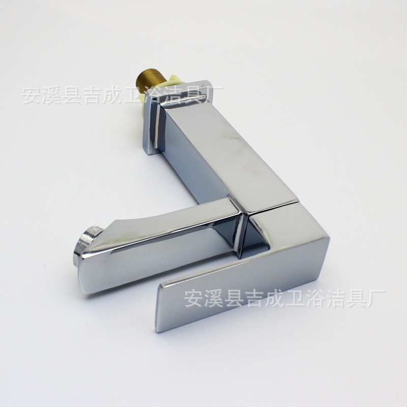水暖洁具厂家批发锌合金方型洗手盆水龙头豪华大气洗脸盆单冷水嘴图3