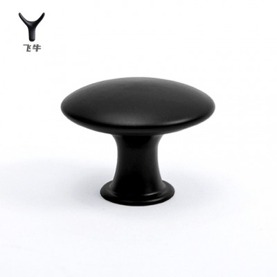 不锈钢单孔拉手金色橱柜鞋柜蘑菇门把手简约抽屉黑色圆形家具拉手