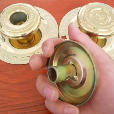 【明达锁具】云蒙湖钛金半球大门锁 齿条锁防盗原子大门锁 双球