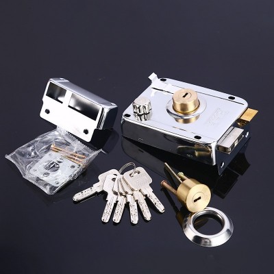 现货供应外装门锁防盗门锁车库门锁卧室宿舍储藏室大门老式防盗锁