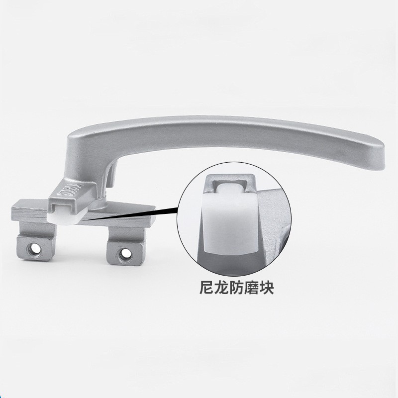 38型窗户把手平开窗拉手幕墙上下悬窗拉手外开七字执手锁铝窗把手图2