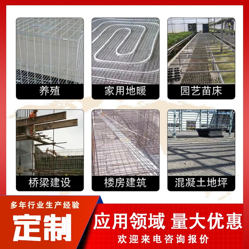 钢筋网片桥梁隧道钢筋网格建筑工地铁丝网片铺路钢丝网片现货图3