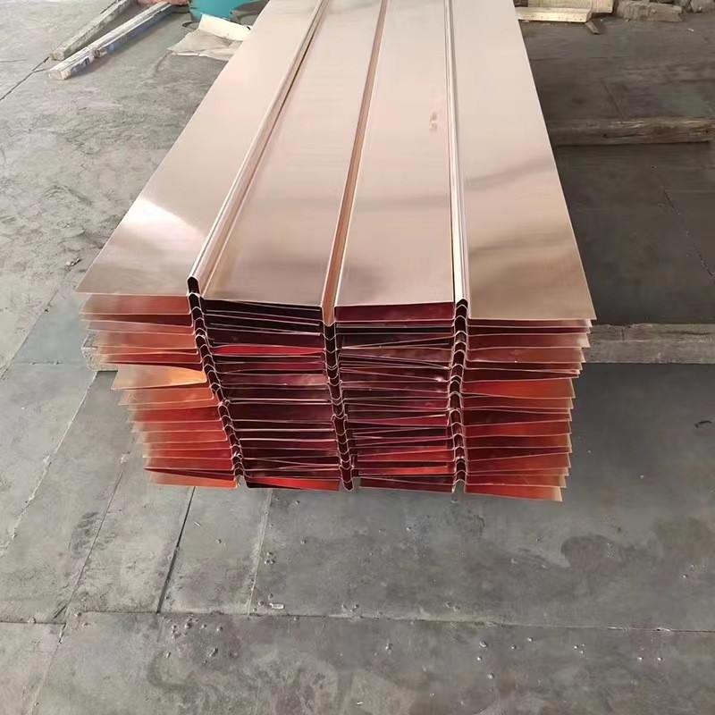 T2工程紫铜带材源头厂家 水坝河道工地止水铜板片可做U W V形图2