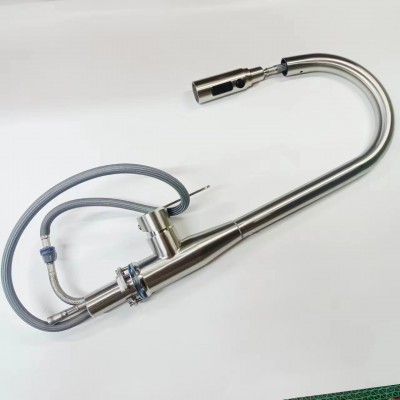 实心棒重体304抽拉洗菜盆冷热水龙头不锈钢水槽子弹头伸缩式龙头