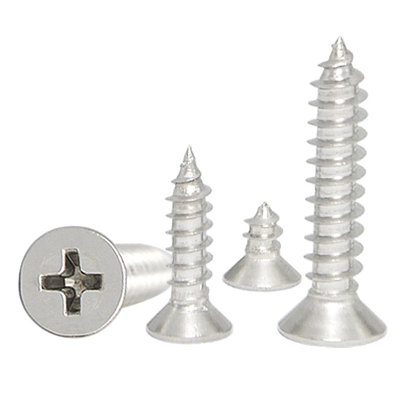 304不锈钢螺丝 自攻螺丝KA十字平头GB846沉头不锈钢自 攻螺丝钉图2