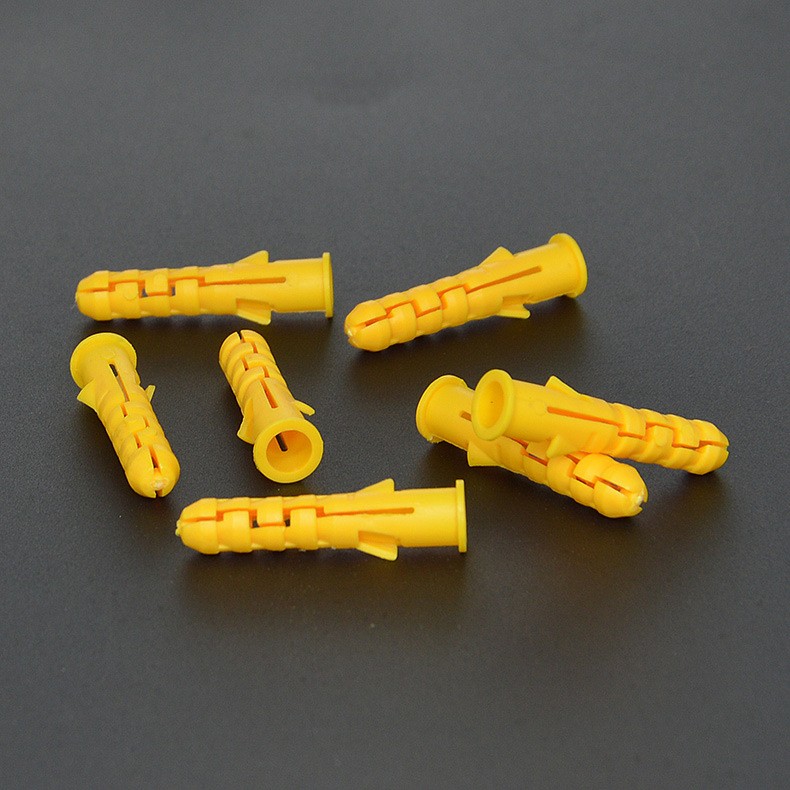 塑料膨胀管小黄鱼膨胀胶塞尼龙胶粒胀塞涨塞白绿色M5M6M 8M10图3