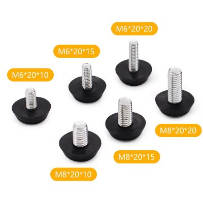 m6/M8三线调节脚桌椅脚垫橱柜增高可调脚家具调节脚垫调整脚螺丝