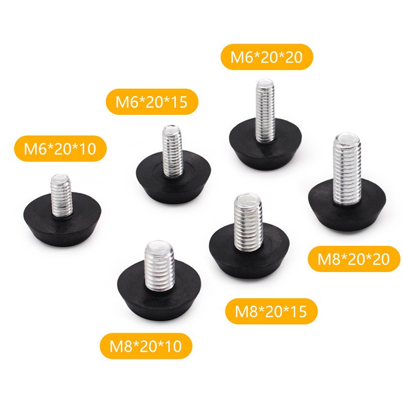 m6/M8三线调节脚桌椅脚垫橱柜增高可调脚家具调节脚垫调整脚螺丝图2