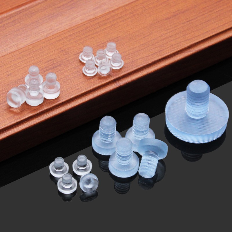 华美盛批发家具橱柜防撞防碰胶粒 静音透明硅胶软胶粒嵌入式孔塞图3