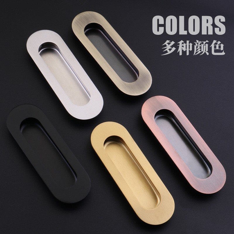 不锈钢暗拉手移门推拉门内嵌暗装隐形柜门抽屉扣手嵌入式门把手图2