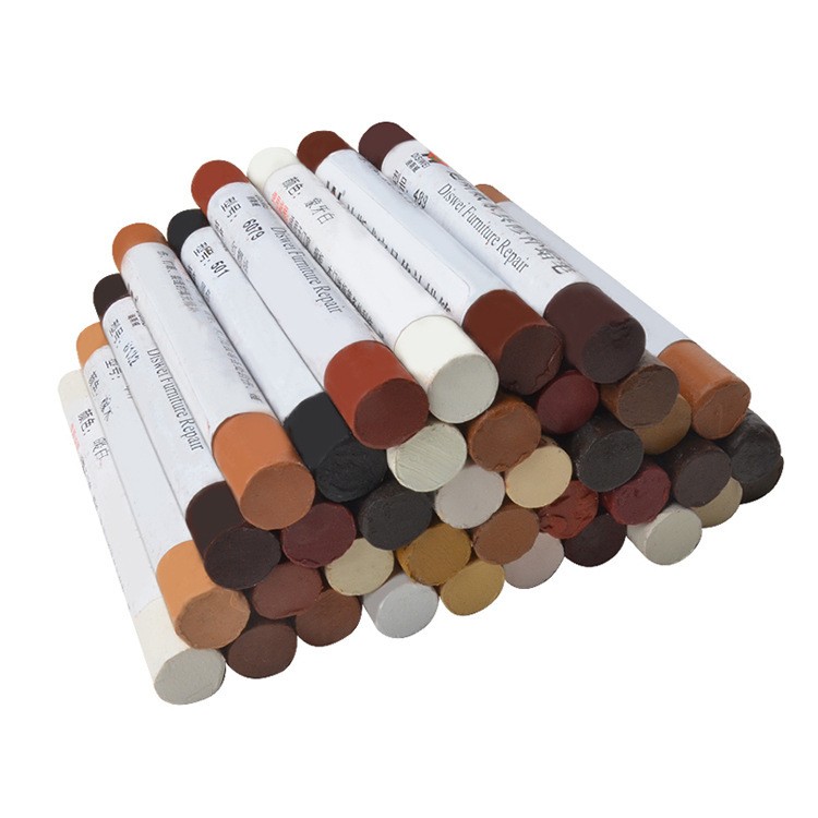 现货 家具修补蜡笔地板免漆补漆木质橱柜划痕修复蜡膏308色修补笔图3