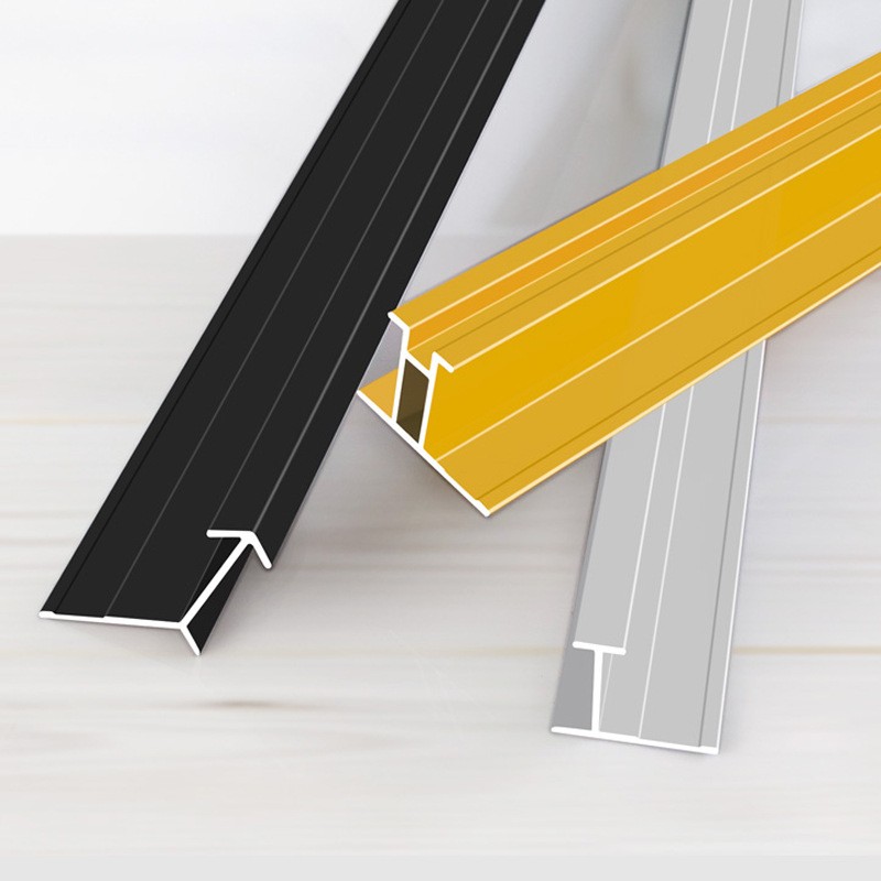 墙板木饰面岩板瓷砖干挂条金属铝合金工字型线条收口条收边条分线图2