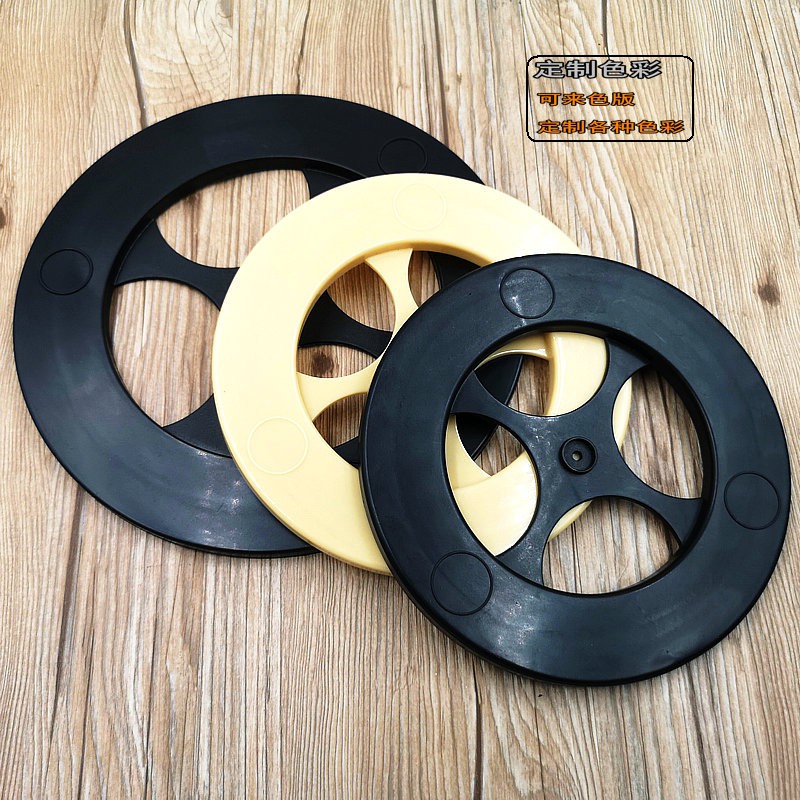 家具配件7寸9寸塑料滚珠转盘 塑料转盘 圆形展柜展示托盘图2