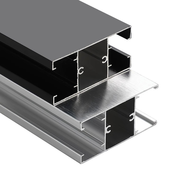 公共厕所铝材型材黑色地脚套卫生间隔断配件脚套地座地脚支撑脚套图2