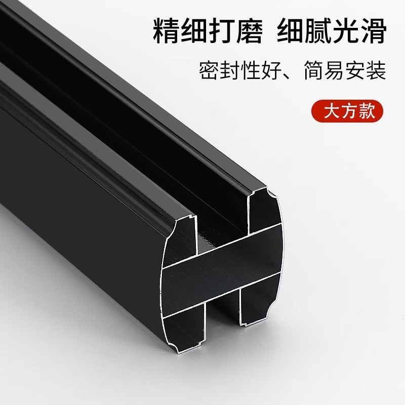 公共卫生间隔断五金配件铝材横梁拉杆厕所连接件仿钢顶杆卡管压条图3