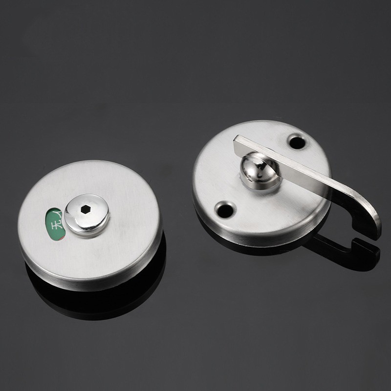 公共厕所卫生间隔断五金配件不锈钢支撑脚指示锁合页拉手隔断套装图2