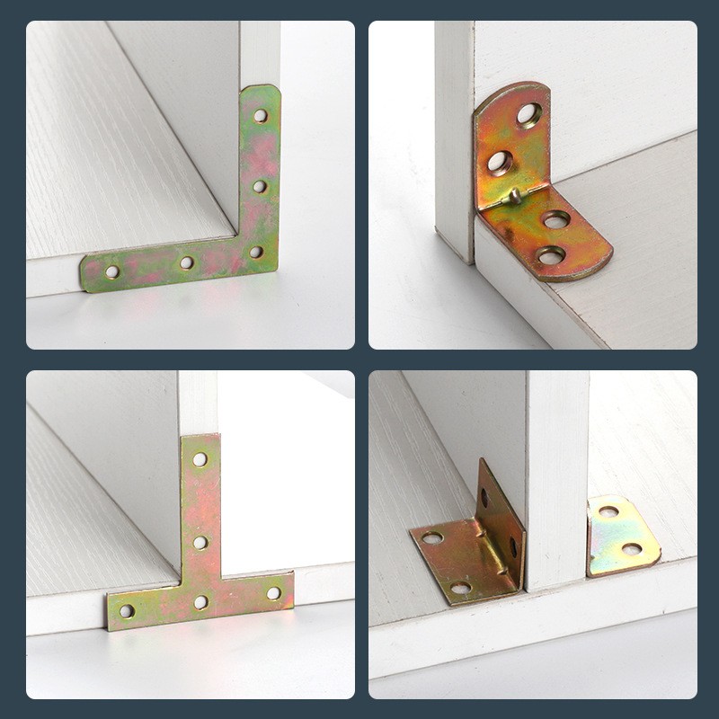 L型直角角码 冷轧钢直角固定角码五金配件加厚橱柜支撑七字角角码图2