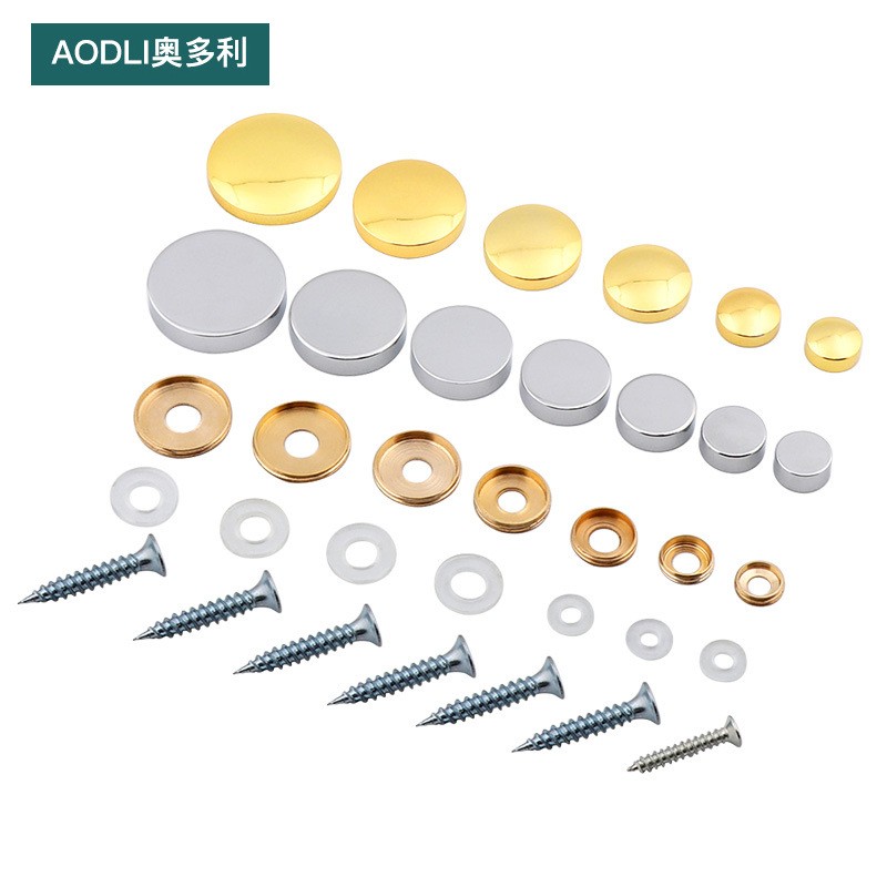 铜镜钉螺丝盖帽装饰盖遮丑广告钉膨胀亚克力玻璃瓷砖固定钉装饰钉图2