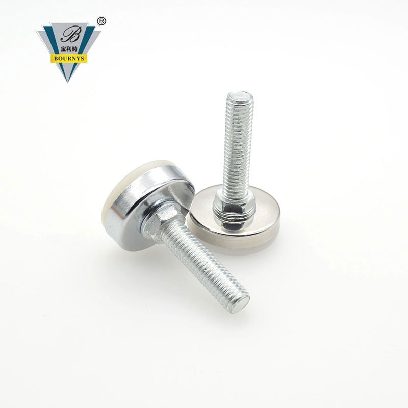 不锈钢白底调节脚家具脚垫高可调脚桌脚增高垫货架底脚调节配件批图2