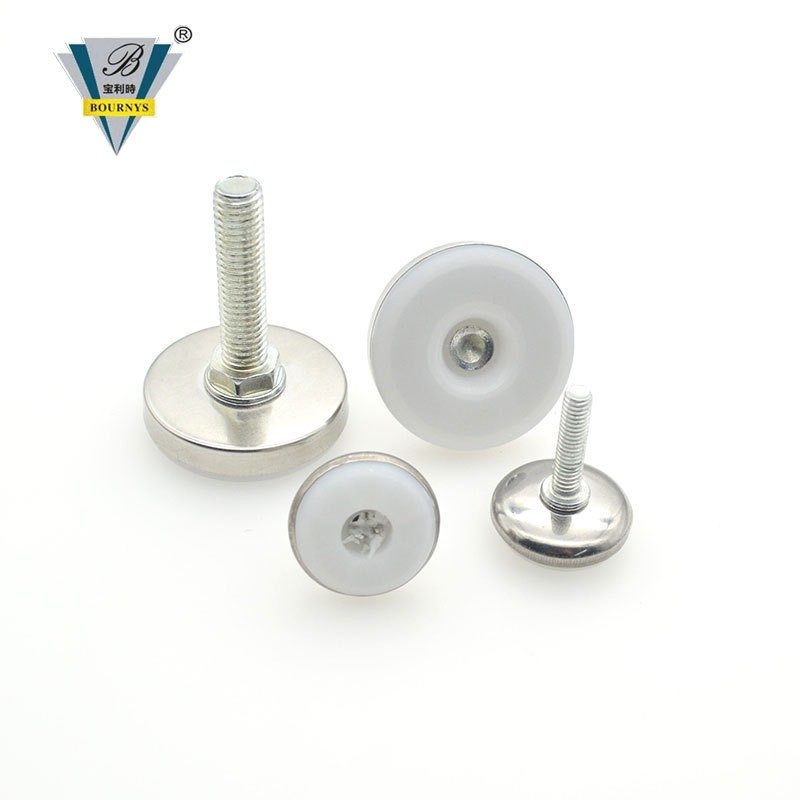 不锈钢白底调节脚家具脚垫高可调脚桌脚增高垫货架底脚调节配件批图2