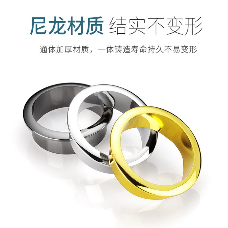 办公桌穿线孔装饰盖电脑洞盖子线孔面板穿线孔盖圆形过线圈孔洞盖图2