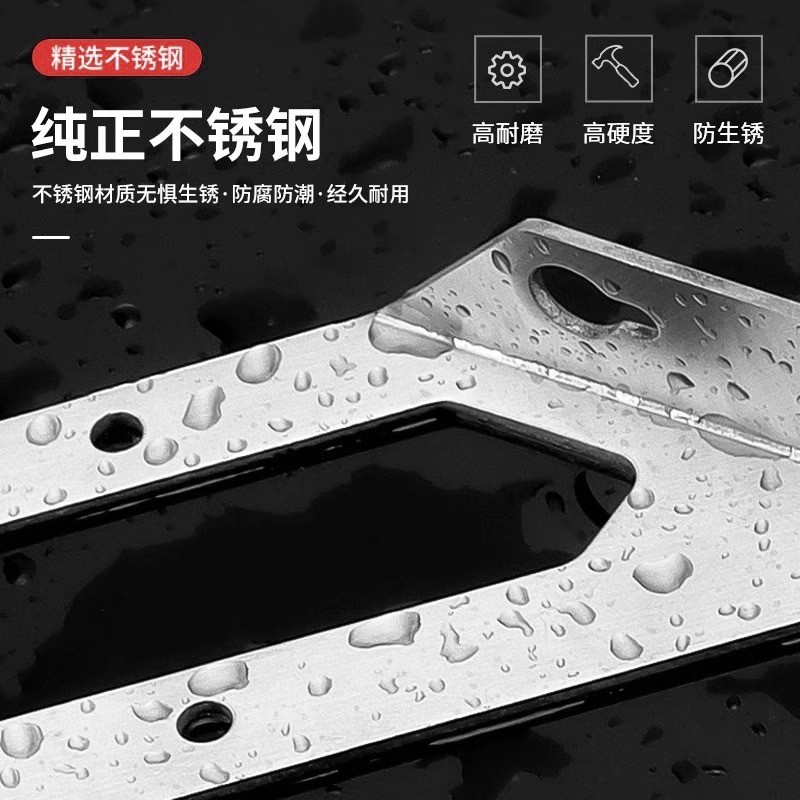 不锈钢多功能加厚角码多方位固定万能多用隔板五金连接件配件批发图2