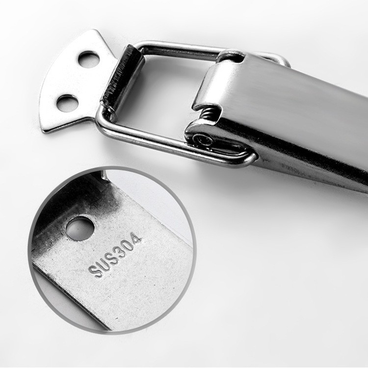 不锈钢锁扣搭扣 箱包金属弹簧箱扣 工具箱锁扣 304不锈钢鸭嘴扣图2