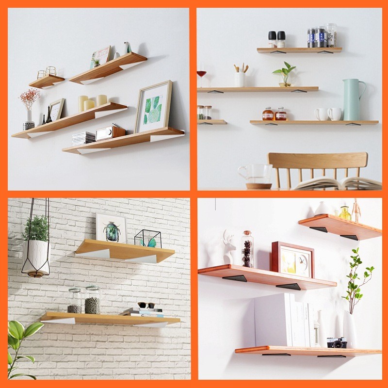 隐藏式隔板支架墙上置物架三角支架托架隔板层板三角支撑架批发图3