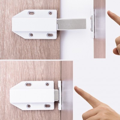 免拉手柜门反弹器按压式门碰衣橱柜门按弹器碰珠隐形门自弹门磁吸