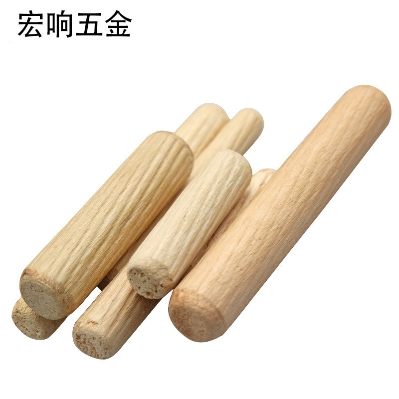 实木圆木梢木塞木肖木钉子 家具三合一连接件木栓木楔斜纹木榫棒图2