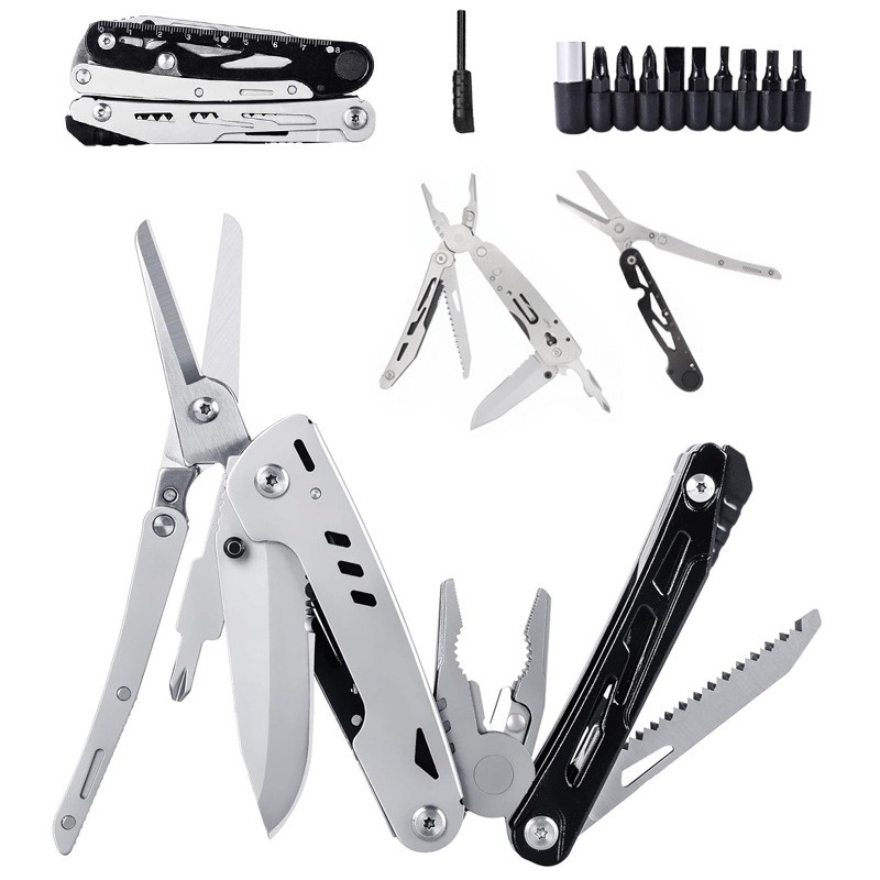 户外多功能钳子剪刀组合钢丝钳野外露营徒步工具小刀亚马逊爆款图3