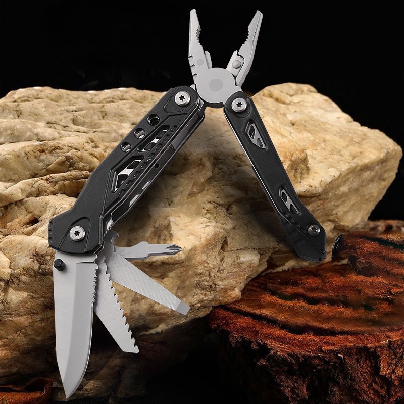 亚马逊爆款露营多功能钳 不锈钢户外折叠刀钳组合野营工具便携式图2