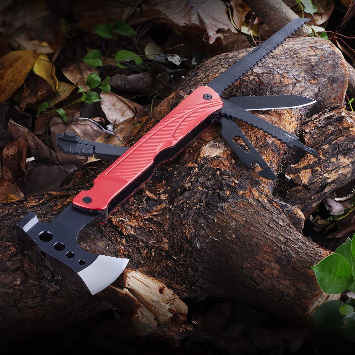 跨境亚马逊爆款多功能斧头加长手柄斧子锤子户外野营便携组合工具图2