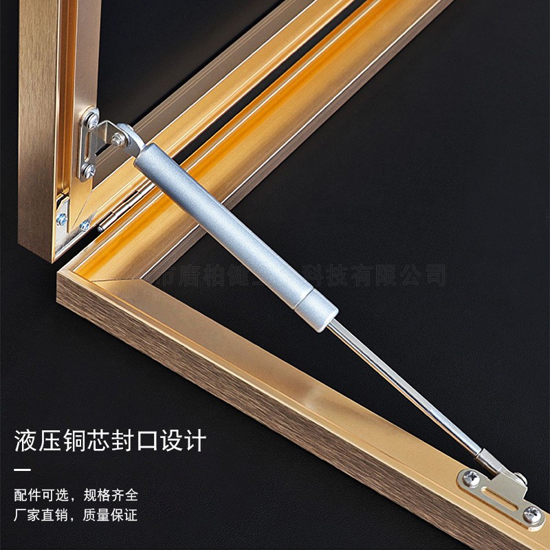 L型铝框气动液压杆电表箱装饰画液压支撑杆Z型上翻伸缩气撑杆五金图3