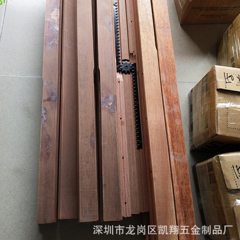 厂家定制折叠伸缩滑轨 多功能餐桌木导轨 实木三节轨家装五金配件图3